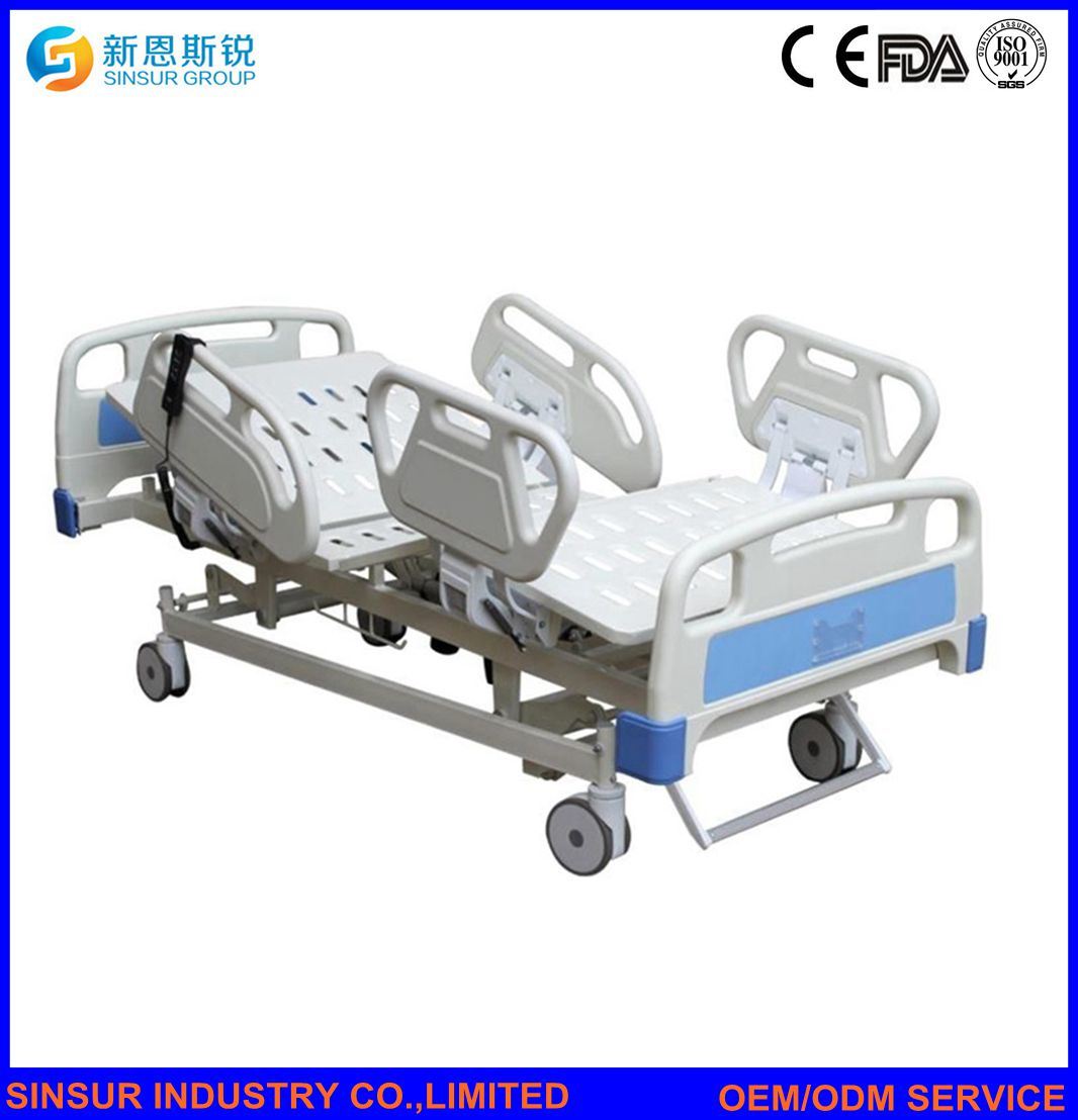 China Competitive Five Crank/Shake Medical Instrument Electric Hospital Bed