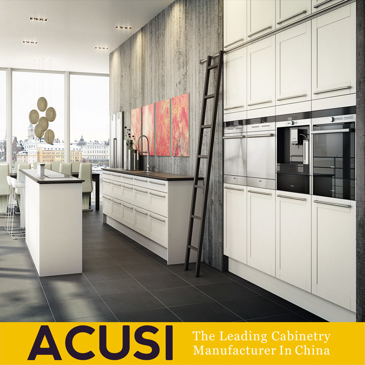 High Quality Modern Lacquer MDF White Kitchen Cabinets (ACS2-L145)