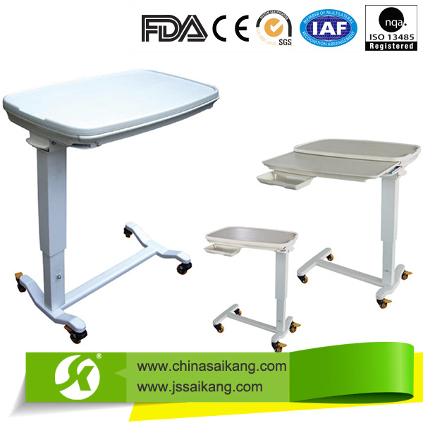 Hospital Furniture Movable Overbed Table