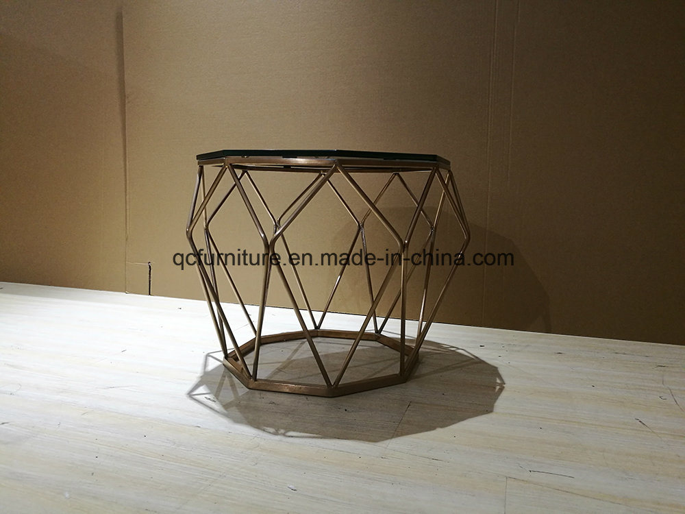 Living Room Golden Side Table