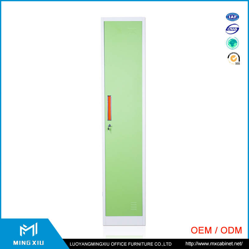 Luoyang Mingxiu Low Price Single Door Metal Sports Locker / 1 Tier Steel Locker