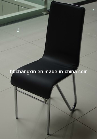 2017 Hot Selling New Modern Black PU Leather Dining Chair