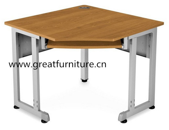 16 Gauge Steel Construction 24in Sided Freestanding Staff Office Corner Table