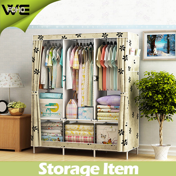 Cheap Portable Wardrobes Printing Home Furniture Cloth Wardrobe