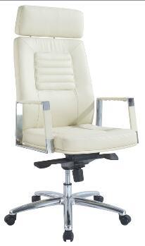 High Back Stainless Steel Armrest Swivel Chair with Headrest