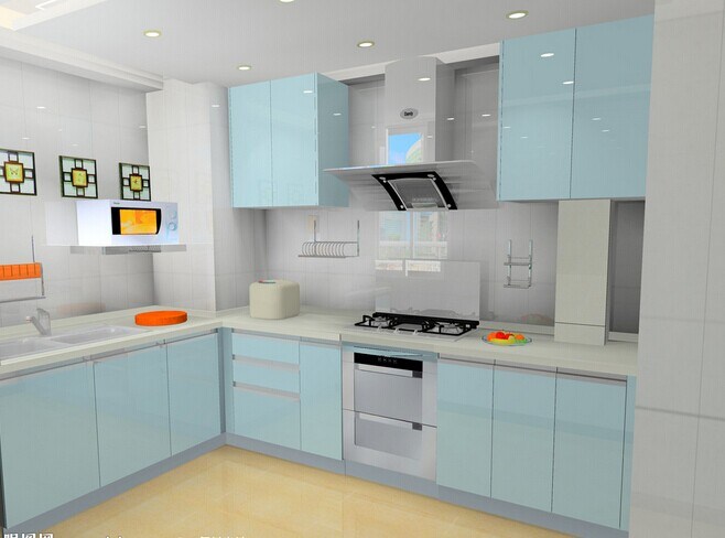 Import New Model Plastic Kitchen Cabinet (ZHUV)