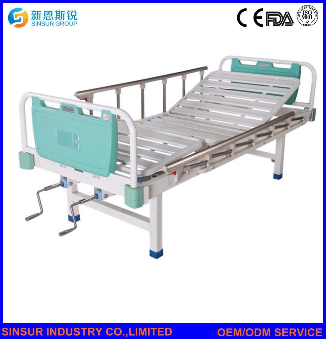 Hospital Ward Use Manual 2 Shake Medical Equipment Patient Nursing Bed