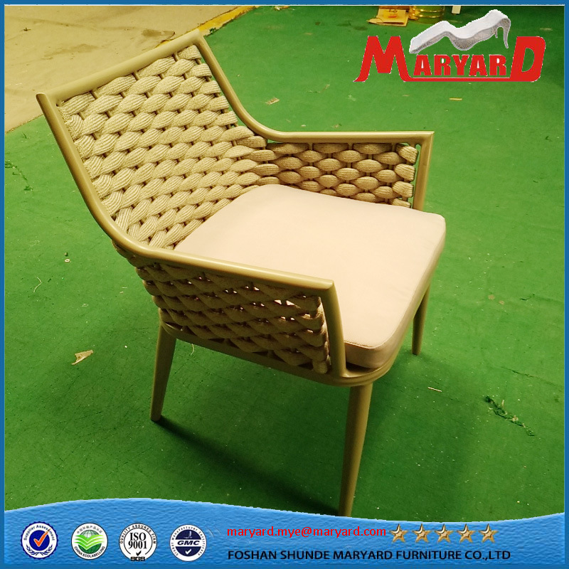 Rope Belt Weaving Aluminum Chair Outdoor Furniture