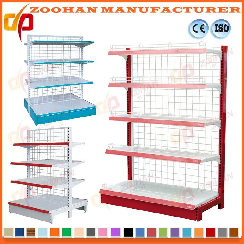 High Quality Wire Mesh Store Display Rack Supermarket Shelf (Zhs133)