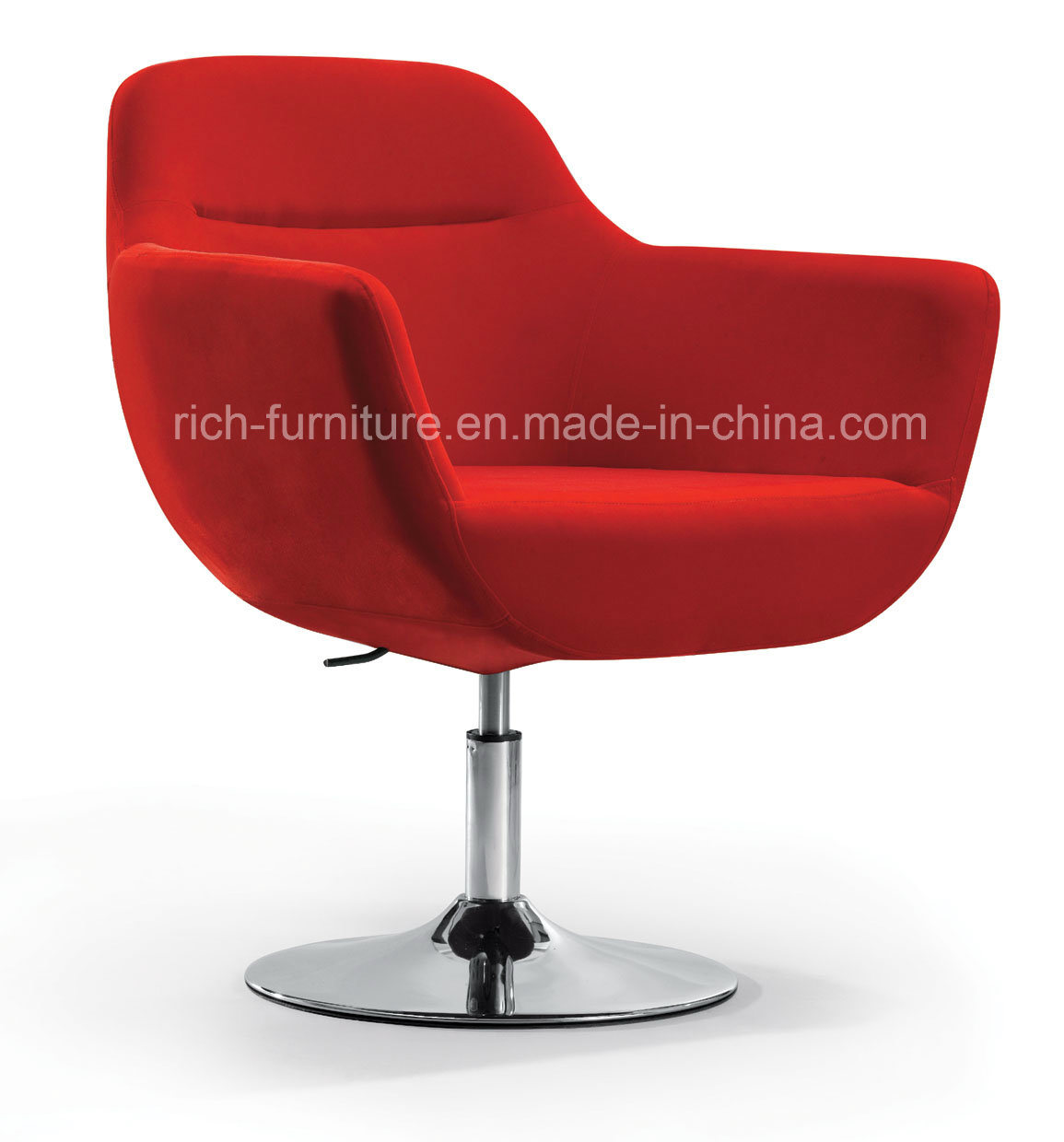 Modern Swivel Metal Bar Chair with Medium Back