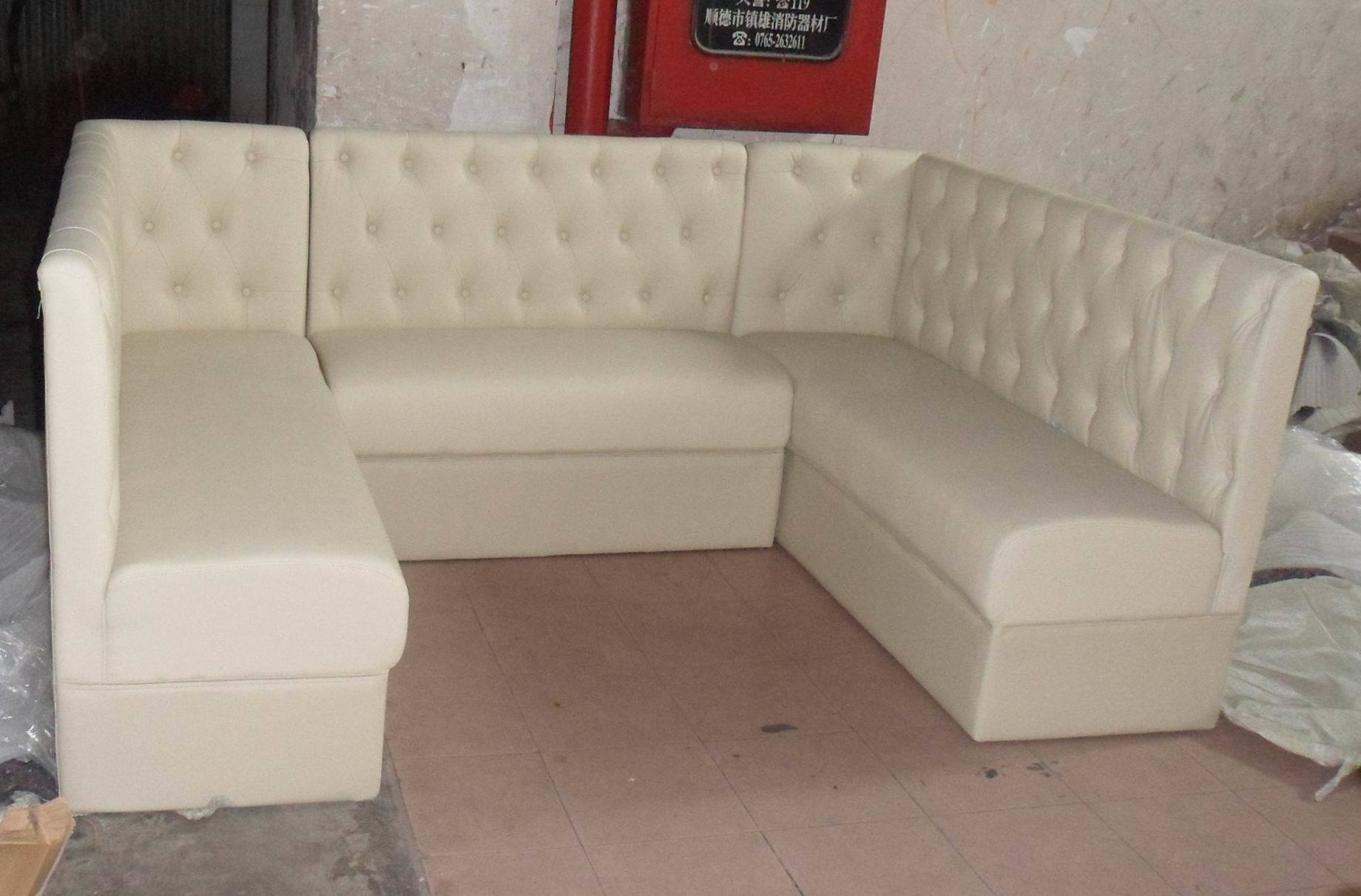 U Shape Customized Restaurant Booth Seat Sofa (9032)