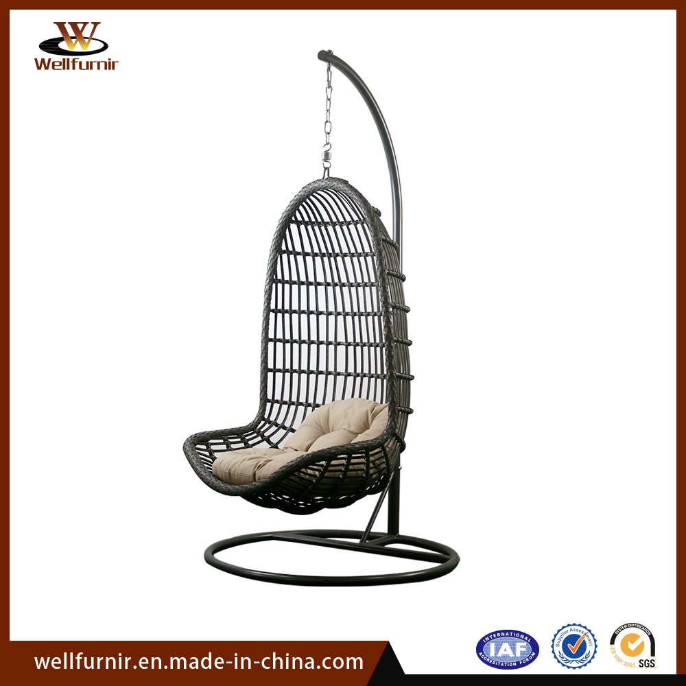 2018 Well Furnir Garden Furniture / Rattan Hanging Chair / New Design Outdoor Swing Chair