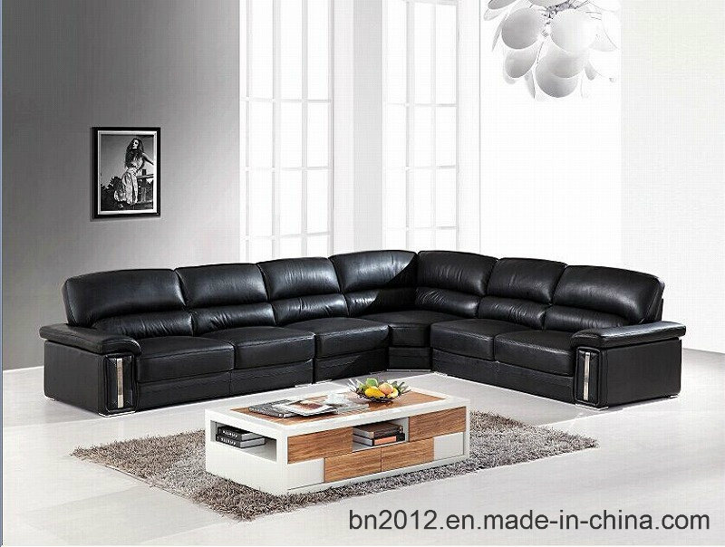 Modern Design Sectional Genuine Leather Sofa for Living Room (SBO-2995)