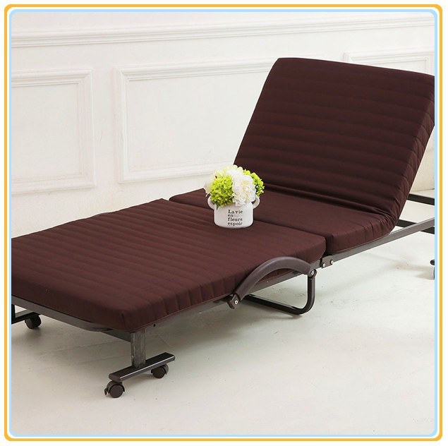 Temporary Sleeping Bed with Mattress 190*100cm/Folding Bed