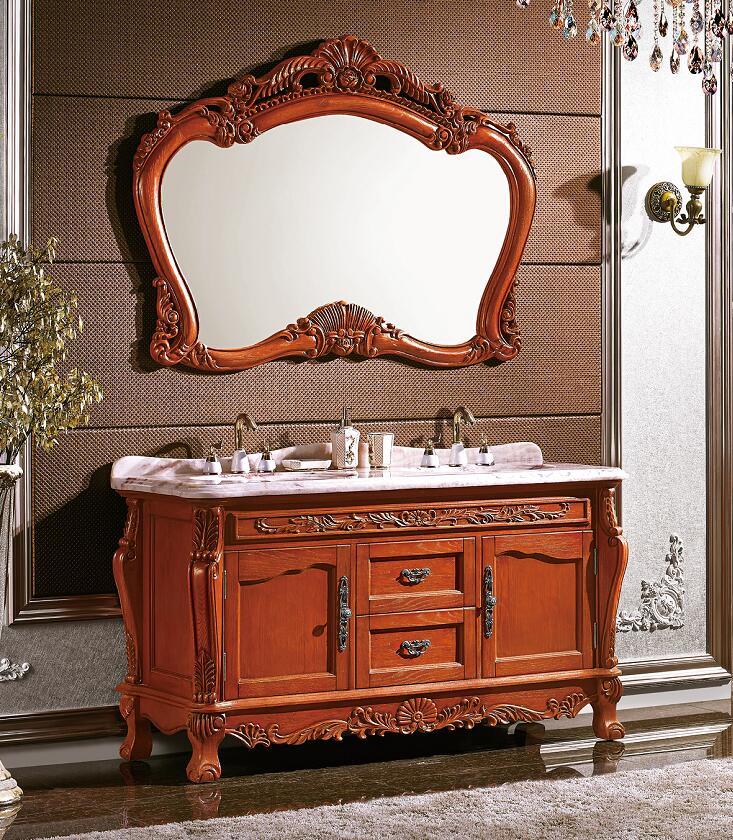 Antique Design Solid Wood Bath Vanity