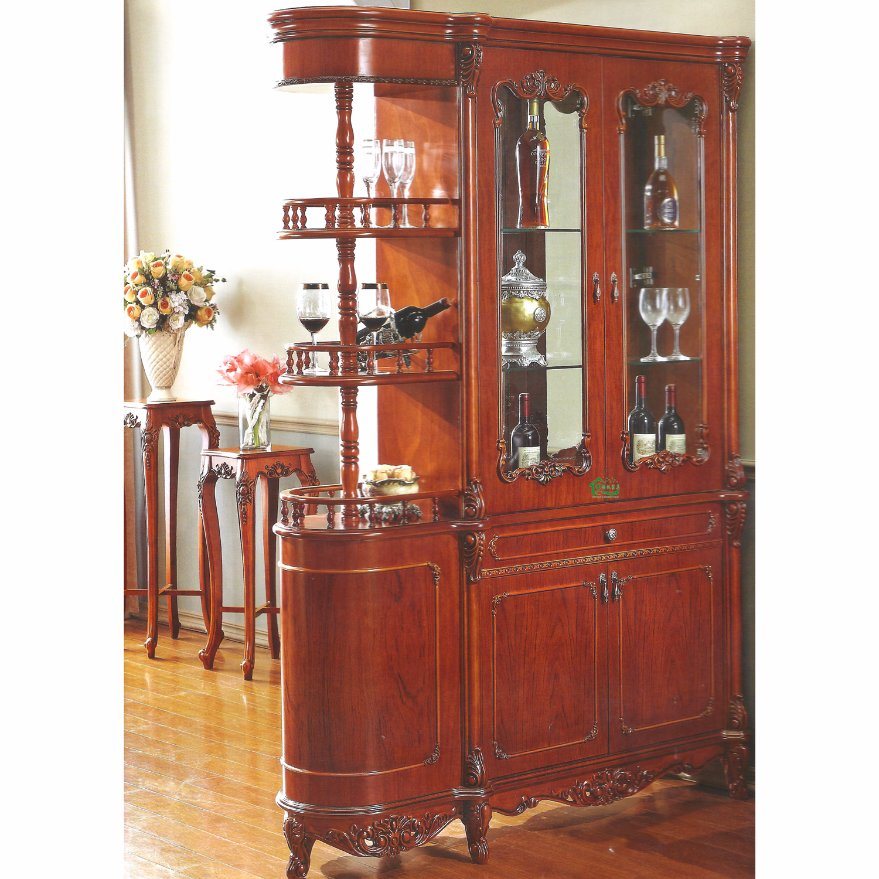 Wooden Wine Rack for Dining Room Furniture Cabinet