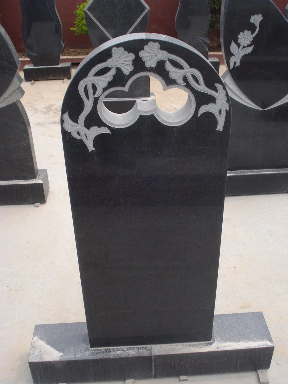 Western Style Granite Monuments, Cross Tombstone, Heart Tombstone