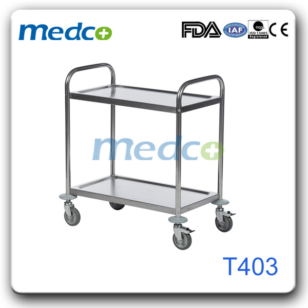 Hospital Stainless Steel Emergency Treatment Trolley