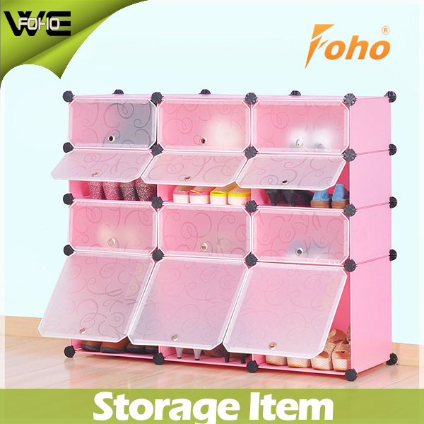 DIY Shoe Store Furniture Plastic Large Corner Shoe Cabinet