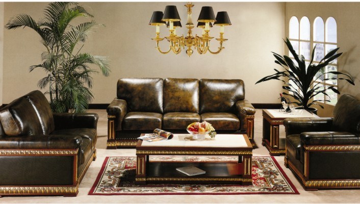 Luxury Hotel Sofa/Luxury Hotel Sitting Room Sofa/European Style Hotel Sofa/ Antique Sofa/ Sofa with Gold Foil/Classic Sofa/Arabic Style Sofa (JNS-021)