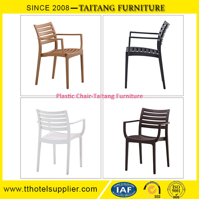 Plastic Dining Room Chair with Arms