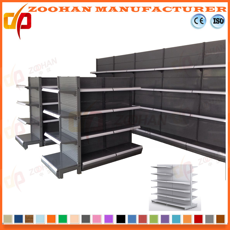 New Customized Metal Supermarket Gondola Shelves (Zhs279)