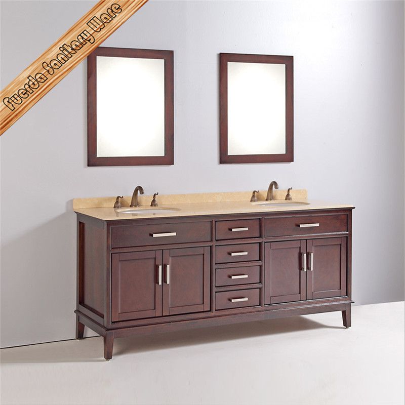 Fed-1833 72 Inch Double Sinks Soft Closing Modern Bathroom Cabinets