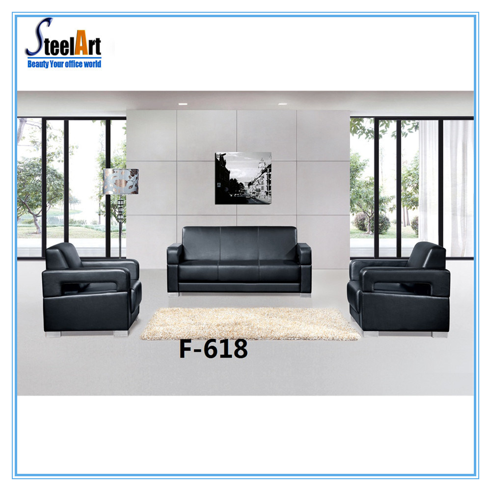 Office Furniture Leather Luxury Sofa Sets (KBF F618)