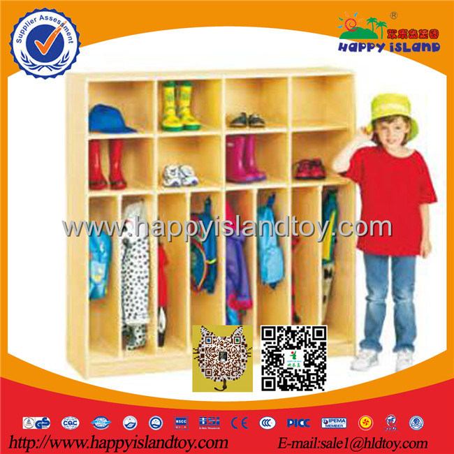 Wooden Clothing Shoe Cabinet Kids Kindergarten Furniture