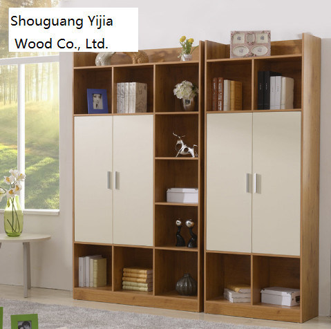 Modern Design Wooden Color MDF Bookshelf Bookcase