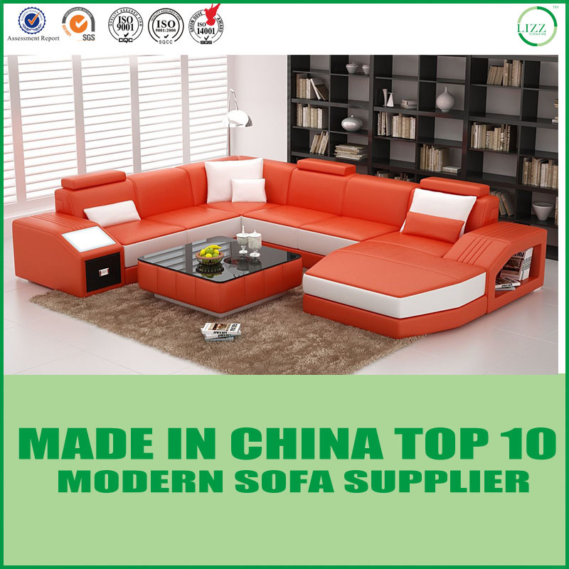 Modern New Design Furniture Leather Sofa