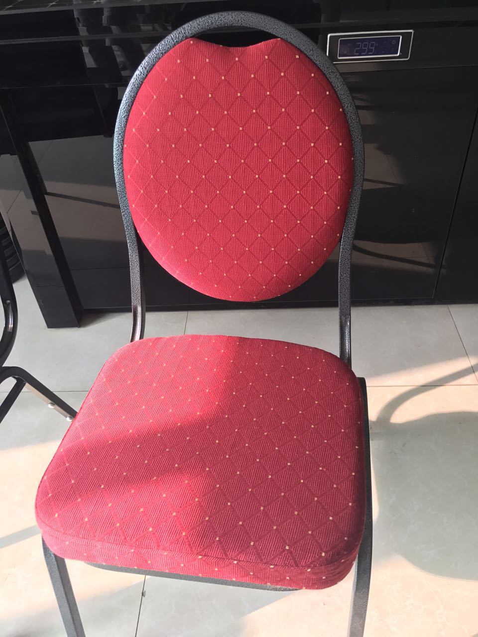 Wedding Banquet Chair Metel Frame Chair Fabric Seat