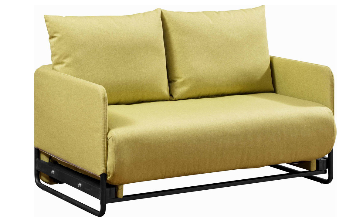 Modern Fabric Functional Sofa Bed with Armrest