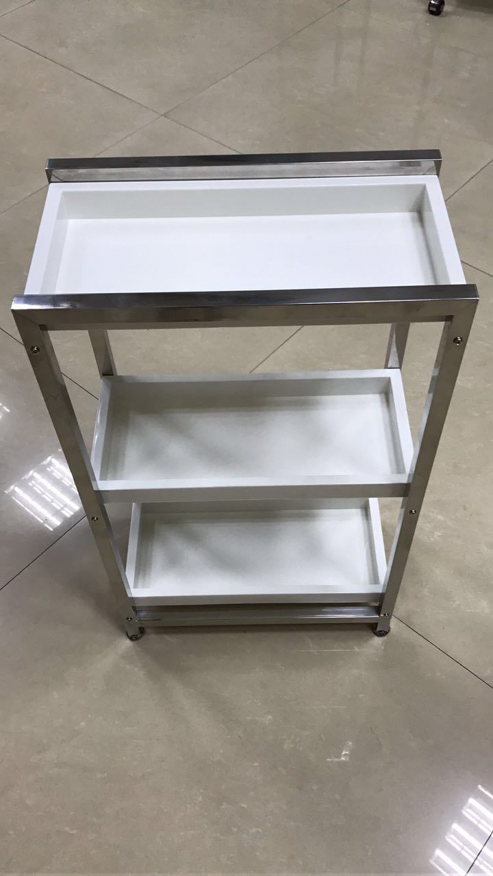 Stainless Steel Bathroom Storage Shelf with Plastic Plate