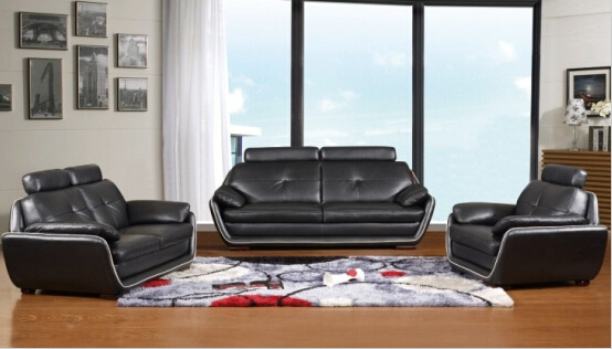 Living Room Sofa with Modern Genuine Leather Sofa Set