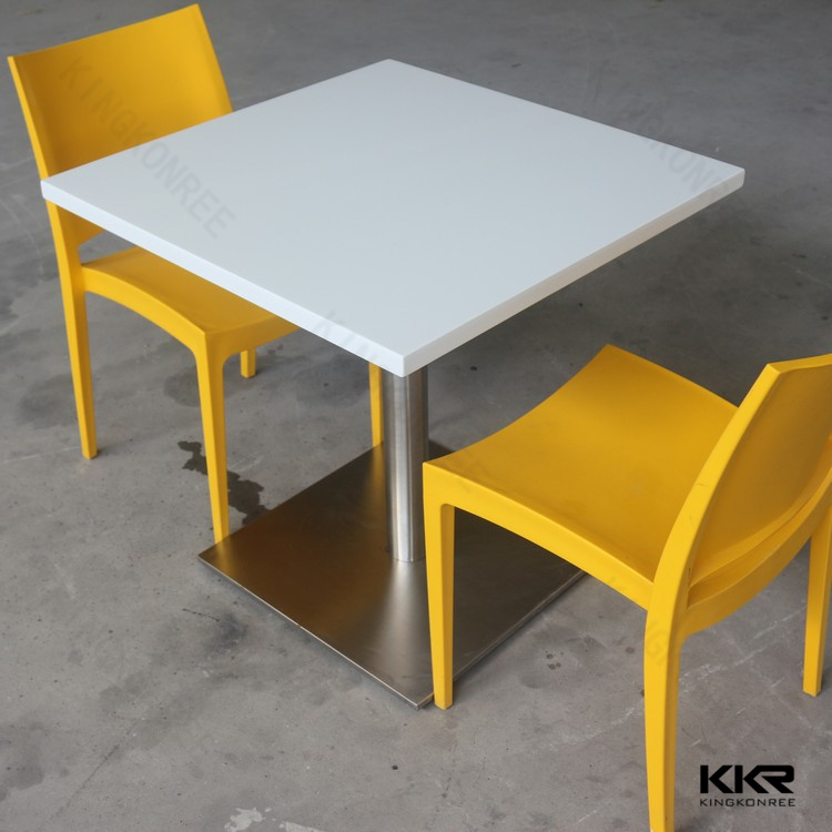 Acrylic Solid Surface Dining Table Top for Restaurant Furniture (171211)