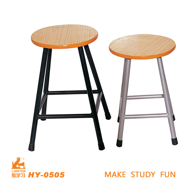 School Wood Lab Chairs with Steel Tube of Studying Furniture