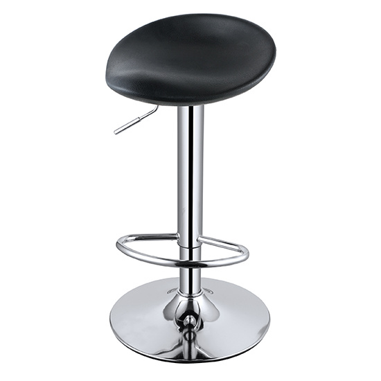 Plastic Black Bar Stool with Footrest Zc28