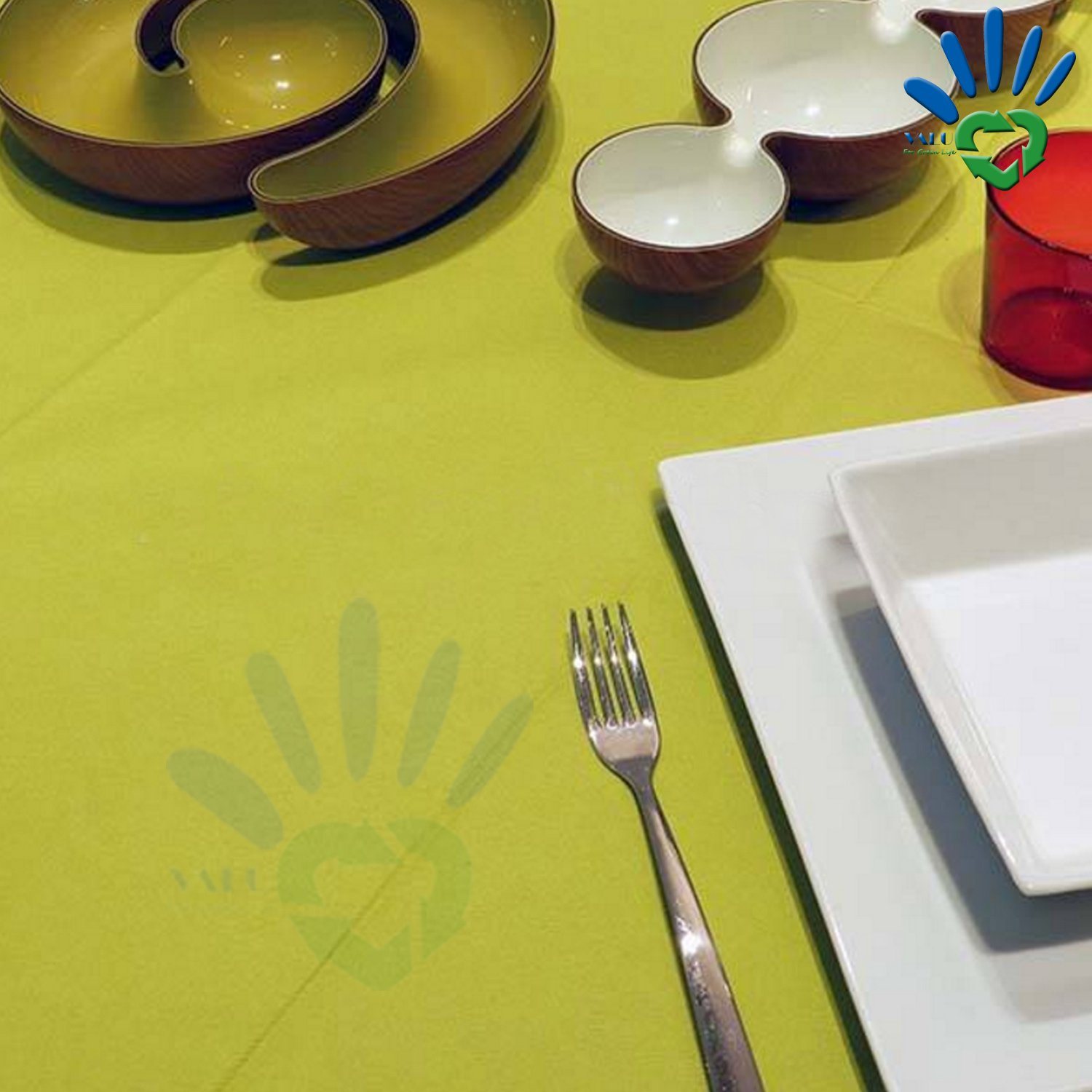 Eco Friendly Disposable Tablecloth & Table Cloth for Coffee Shop / Western Restaurant