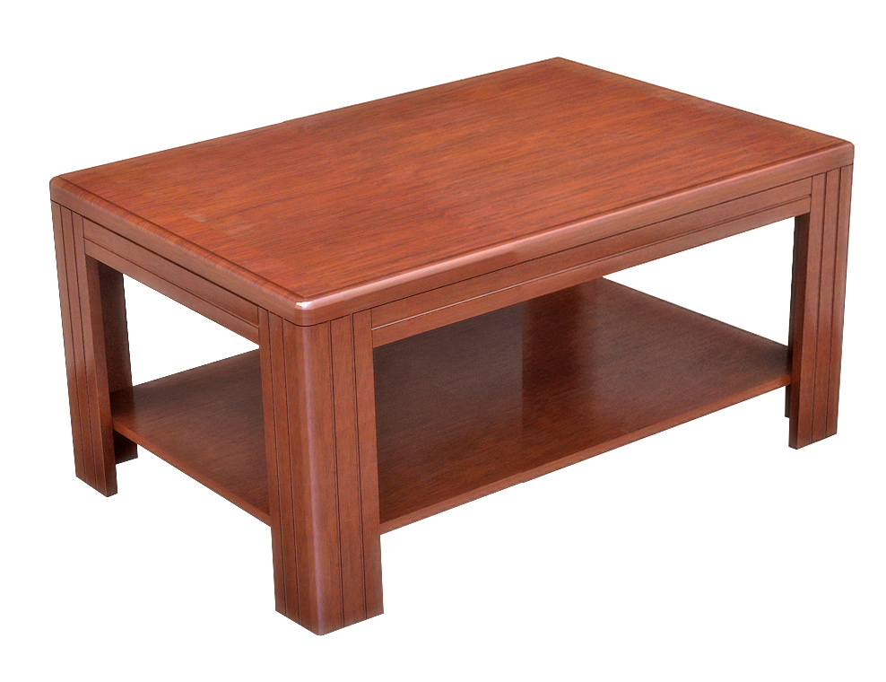 Square Solid Wood Coffee Table for Office Room