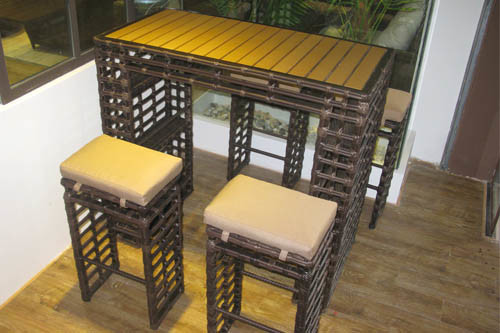 Leisure Rattan Bar Table Outdoor Furniture-131