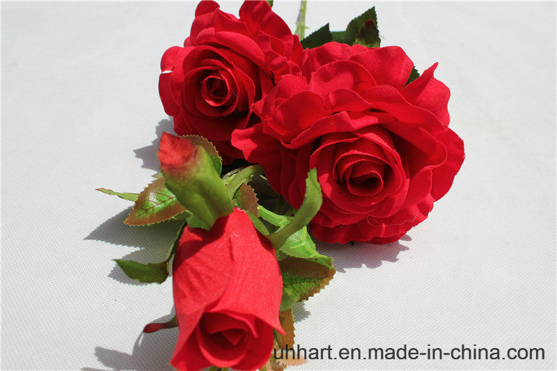 Wedding Decoration Red Artificial Rose Flowers