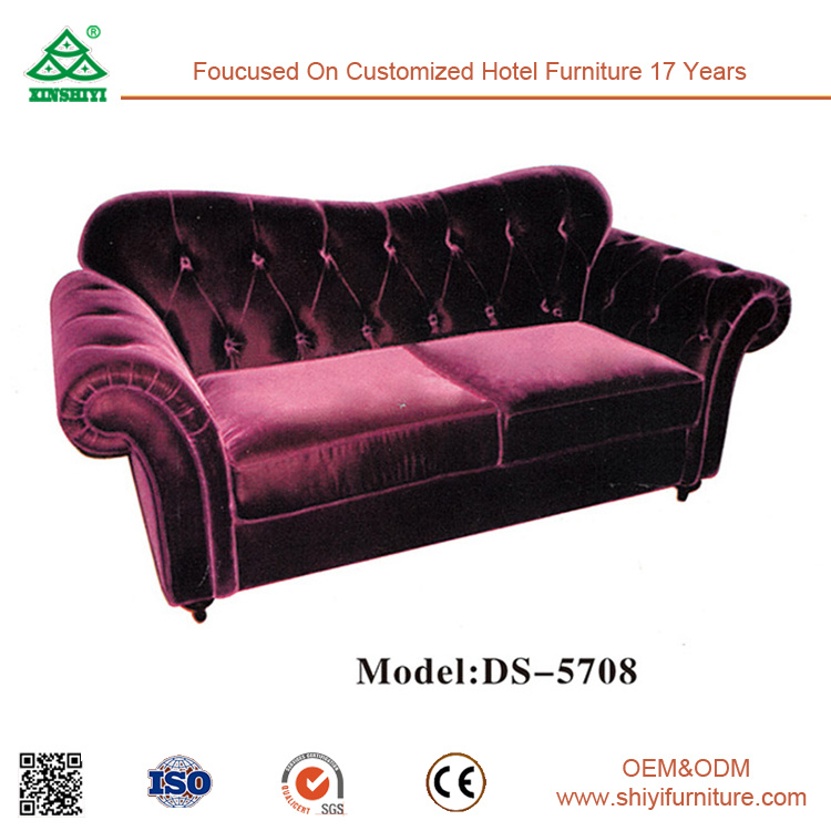 Modern Living Room Furniture Hotel Bedroom Fabric Sofa