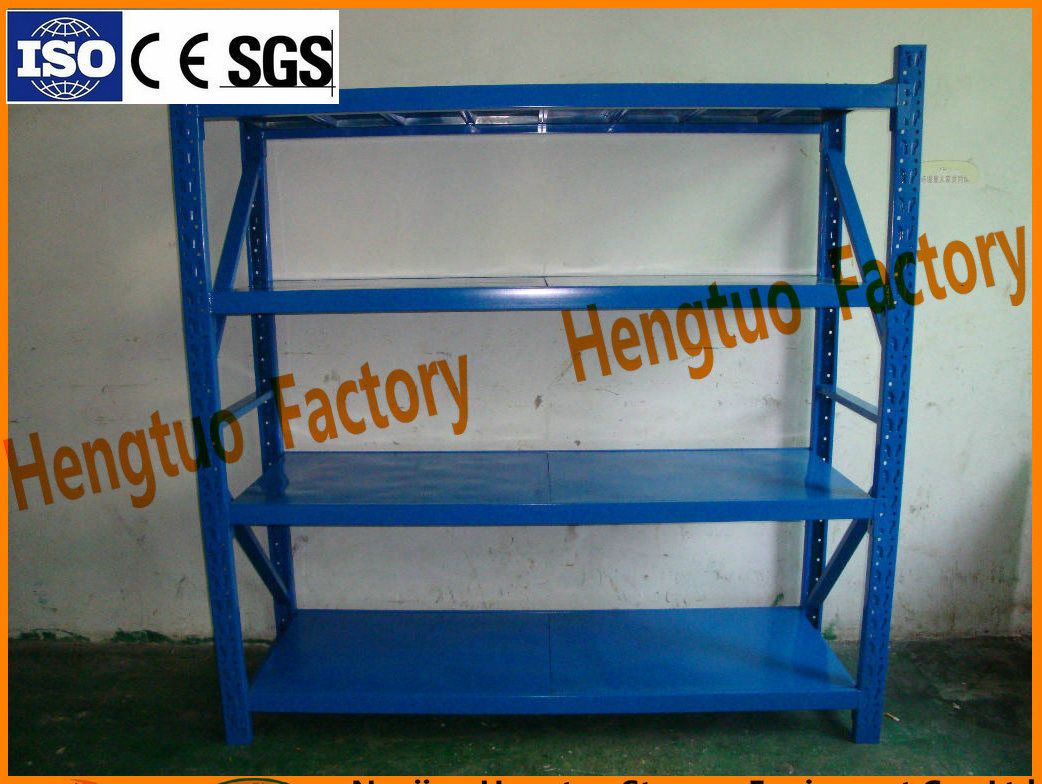 Angle Steel Racking Light Duty Goods Shelving for Warehouse Using