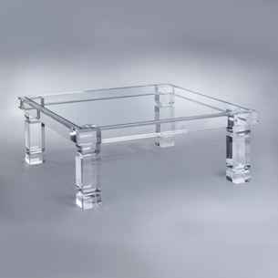 Rectangle Adrienne Acrylic Dining Table