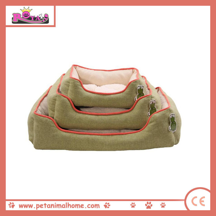 Cartoon Pattern Pet Bed in Green