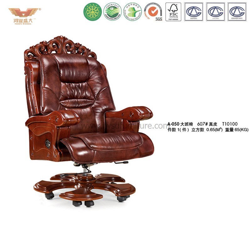 Wooden Office Furniture Luxury Executive Chair (A-050)