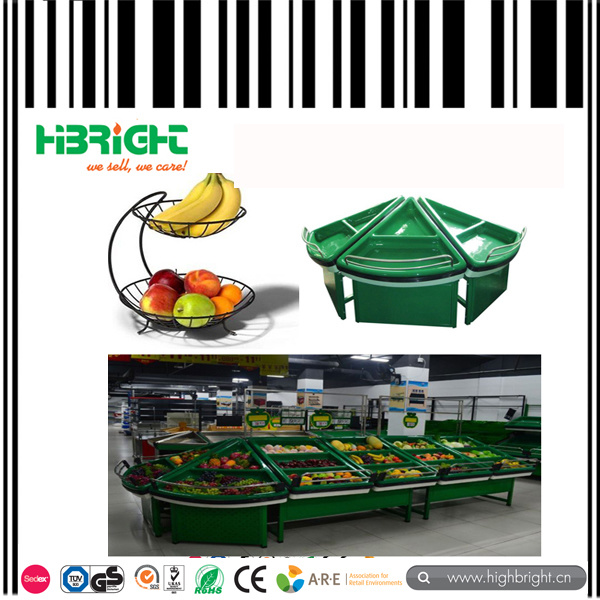 Supermarket Vegetable and Fruit Display Stand Racks