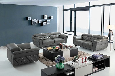 Royal Italian Leather Top Sell 1+2+3 Sofa