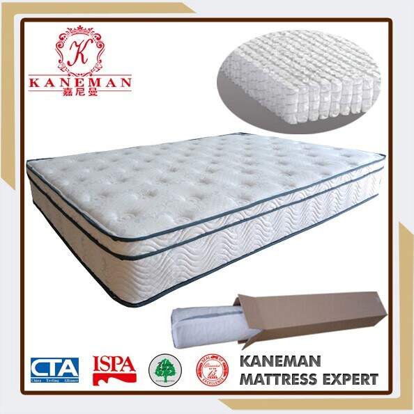 Luxury Rolling Euro Pillow Top Pocket Spring Mattress-Bed Mattress-Mattress